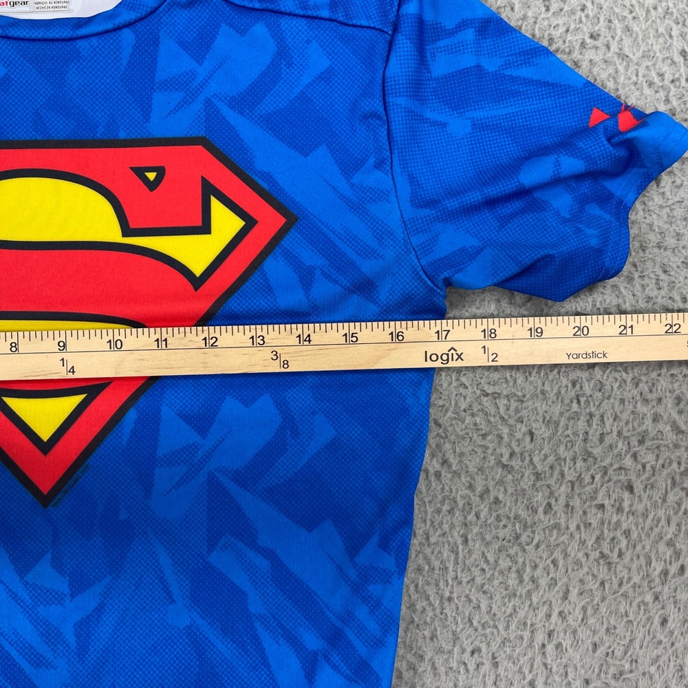 Under Armour Compression Shirt Mens L Blue Superman HeatGear Camo 1244399 - Flaw - Picture 8 of 12